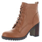 Tommy Hilfiger Women's Shoes Elyssa Closed Toe Ankle Fashion Boots Brown Size 9 M
