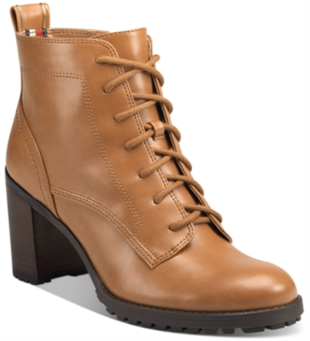 Tommy Hilfiger Women's Shoes Elyssa Closed Toe Ankle Fashion Boots Brown Size 9 M