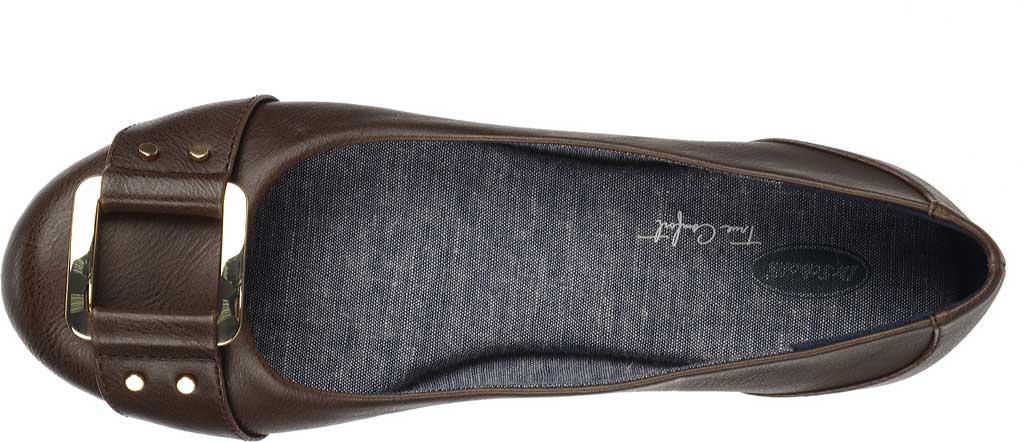 Dr. Scholl's Women's Synthetic Frankie Flat Brown 9 W