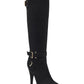 Guess Women's Fabric Almond Toe Over Knee Fashion Boots Black  Size 8.5 M