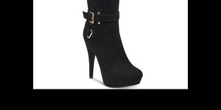 Guess Women's Fabric Almond Toe Over Knee Fashion Boots Black  Size 8.5 M