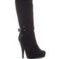 Guess Women's Fabric Almond Toe Over Knee Fashion Boots Black  Size 8.5 M