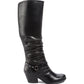 Bare Traps Womens Roz Fabric Almond Toe Knee High Fashion Boots Black Size 5 M
