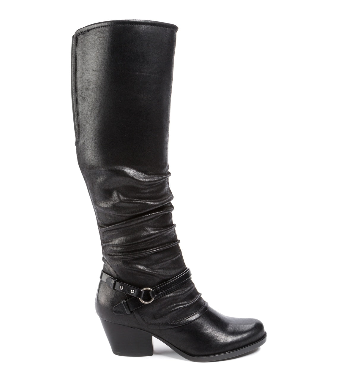 Bare Traps Womens Roz Fabric Almond Toe Knee High Fashion Boots Black Size 5 M