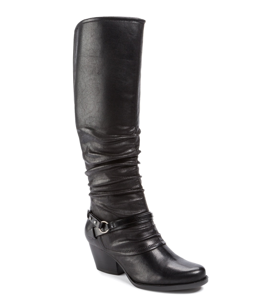 Bare Traps Womens Roz Fabric Almond Toe Knee High Fashion Boots Black Size 5 M