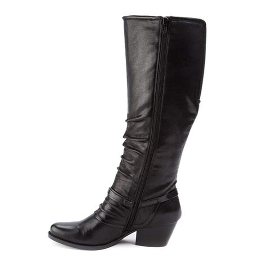 Bare Traps Womens Roz Fabric Almond Toe Knee High Fashion Boots Black Size 5 M