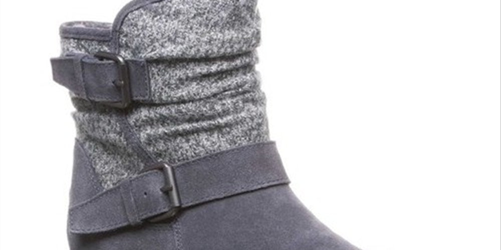 Bearpaw Women's Avery Booties Gray Size 9M
