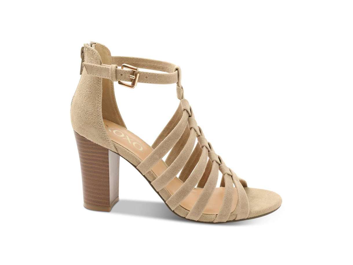 XOXO  Women's Basset Strappy Sandal Shoes Brown Size 8.5