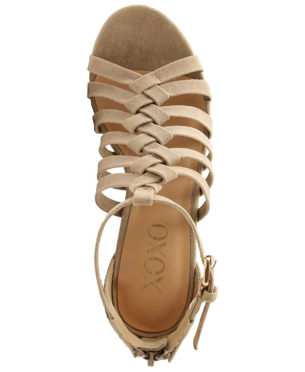 XOXO  Women's Basset Strappy Sandal Shoes Brown Size 8.5