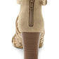 XOXO  Women's Basset Strappy Sandal Shoes Brown Size 8.5