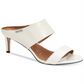 Calvin Klein Women's Sandals Croc-Embossed Cecily Patent Leather Stiletto Slide - White Size 10