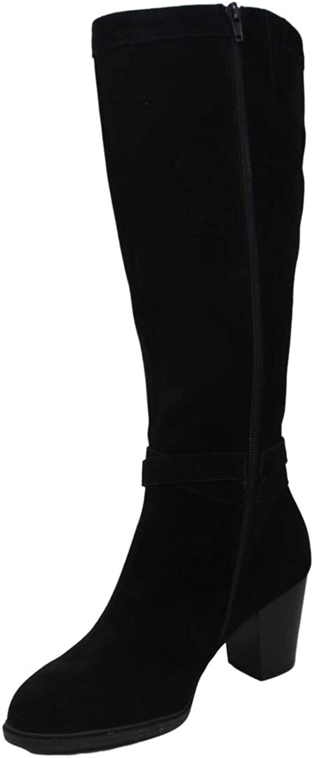 Giani Bernini Women's Rozario Leather Tall Knee High Boots Black Size 6