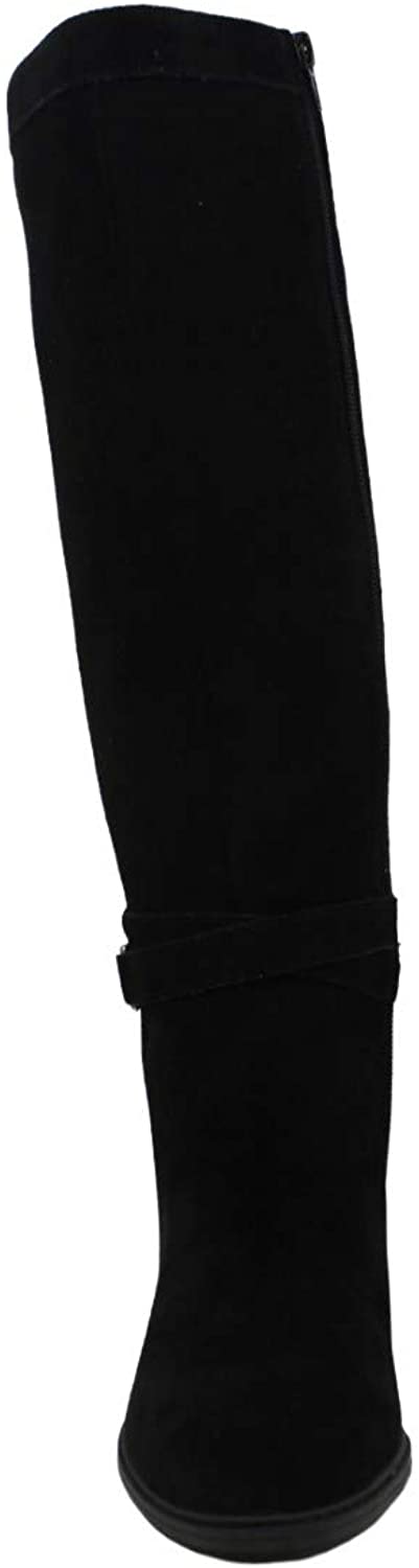 Giani Bernini Women's Rozario Leather Tall Knee High Boots Black Size 6