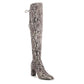 Marc Fisher Women's Shoes Vany2 Almond Toe Knee High Cold Weather Boots Gray Size 8 M