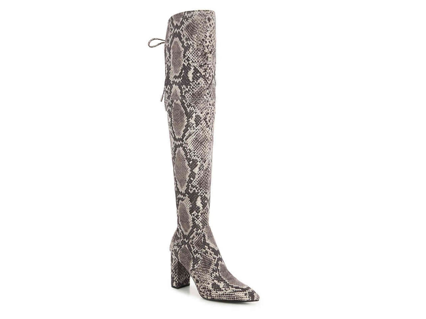Marc Fisher Women's Shoes Vany2 Almond Toe Knee High Cold Weather Boots Gray Size 8 M