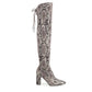 Marc Fisher Women's Shoes Vany2 Almond Toe Knee High Cold Weather Boots Gray Size 8 M