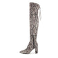 Marc Fisher Women's Shoes Vany2 Almond Toe Knee High Cold Weather Boots Gray Size 8 M