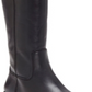 INC International Concepts Women's Fawne Wide Calf Riding Leather Shoes Black Size 7W