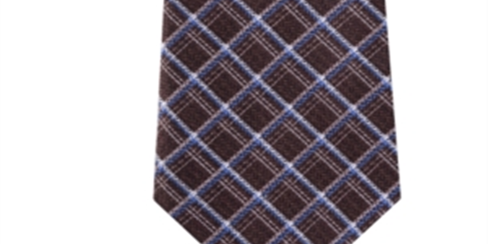 Michael Kors Men's Artisanal Shadow Silk Blend Business Neck Tie Brown Size Regular
