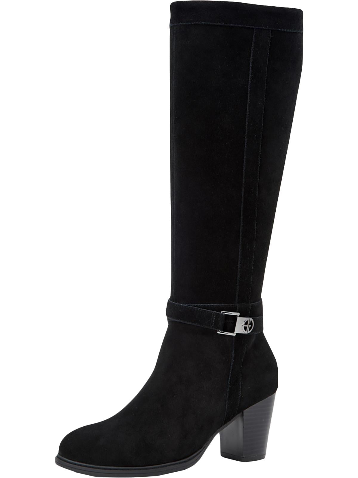 Giani Bernini Women's Rozario Suede Tall Knee High Boots  Size 5 M Black Size 5M