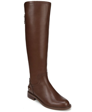 Franco Sarto Women's Henrietta Leather Almond Toe Knee High Boot Brown  Size 7M