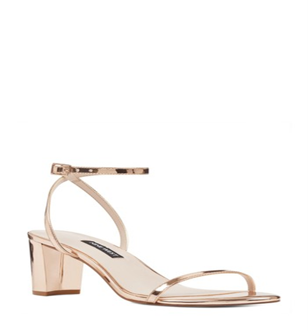 Nine West Women's Provein Block Heel Sandal Pink Synthetic Shoes  Size 6.5