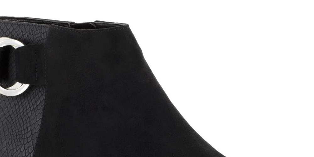 Bella Vita Women's Henley II Bootie Ankle Boot, Black Suede, Size 9W