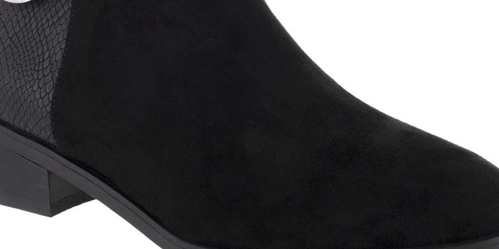 Bella Vita Women's Henley II Bootie Ankle Boot, Black Suede, Size 9W