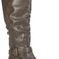 White Mountain Women's Liona Leather Almond Toe Knee High Fashion Boots Brown Size 8.5 M
