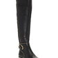 Material Girl Women's Bravy Faux Suede Tall Over the Knee Boots Black Size 6 M