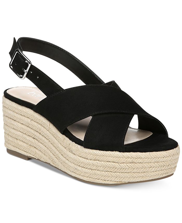 Bar III Women's Bianka Fabric Open Toe Casual Espadrille Sandals Brown Size 7.5 M