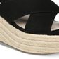 Bar III Women's Bianka Fabric Open Toe Casual Espadrille Sandals Brown Size 7.5 M