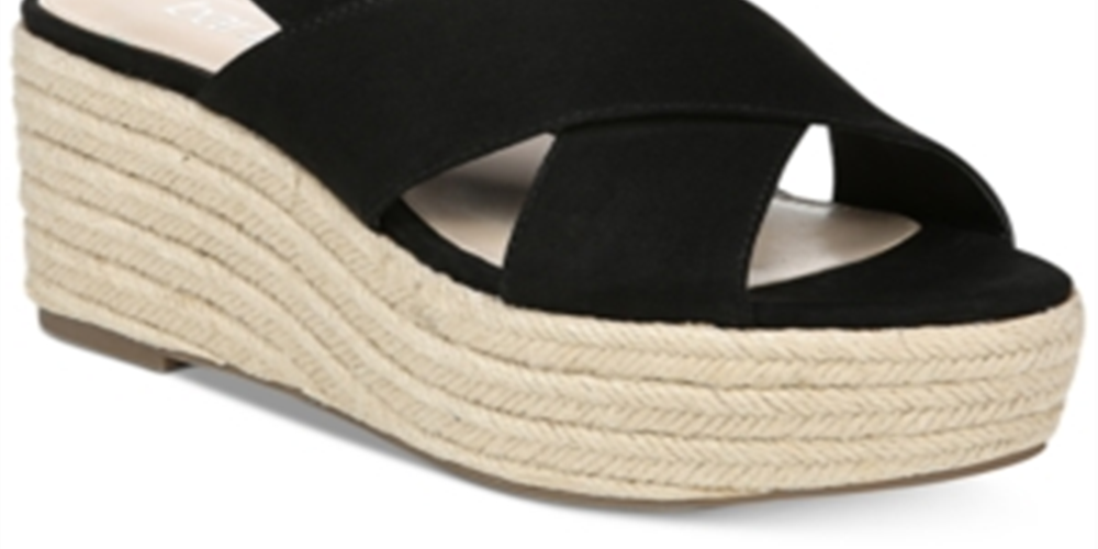Bar III Women's Bianka Fabric Open Toe Casual Espadrille Sandals Brown Size 7.5 M