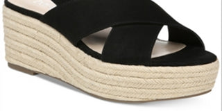 Bar III Women's Bianka Fabric Open Toe Casual Espadrille Sandals Brown Size 7.5 M