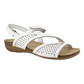 Easy Street Women's Trek Slingback Sandals White Size 11