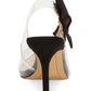 INC International Concepts Women's Coletta Fabric Pointed Toe SlingBack -Black Size 6 M