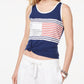 Tommy Hilfiger Women's Sleeveless Tank Top Blue Size Medium