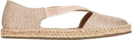 Kenneth Cole Reaction Women's How Elastic Fabric Round Toe Casual Slide Sandals Gold Size 6 M
