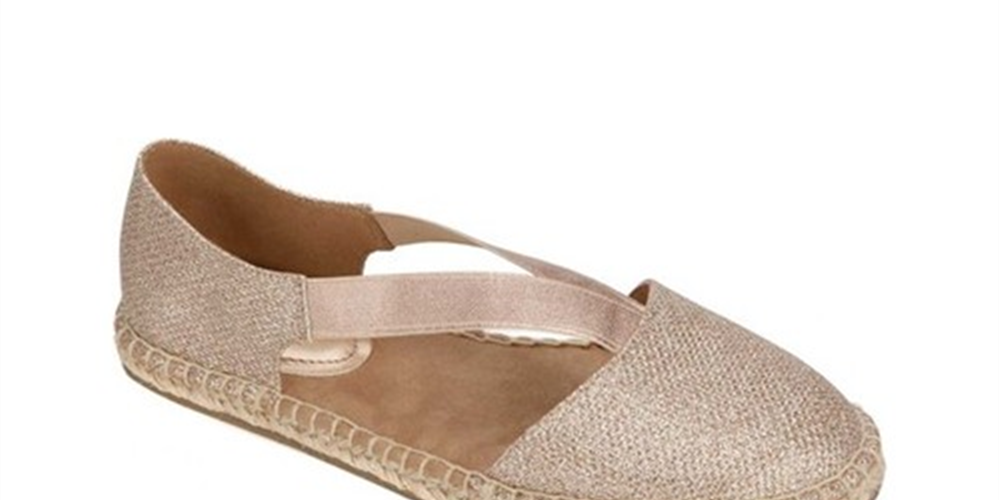 Kenneth Cole Reaction Women's How Elastic Fabric Round Toe Casual Slide Sandals Gold Size 6 M