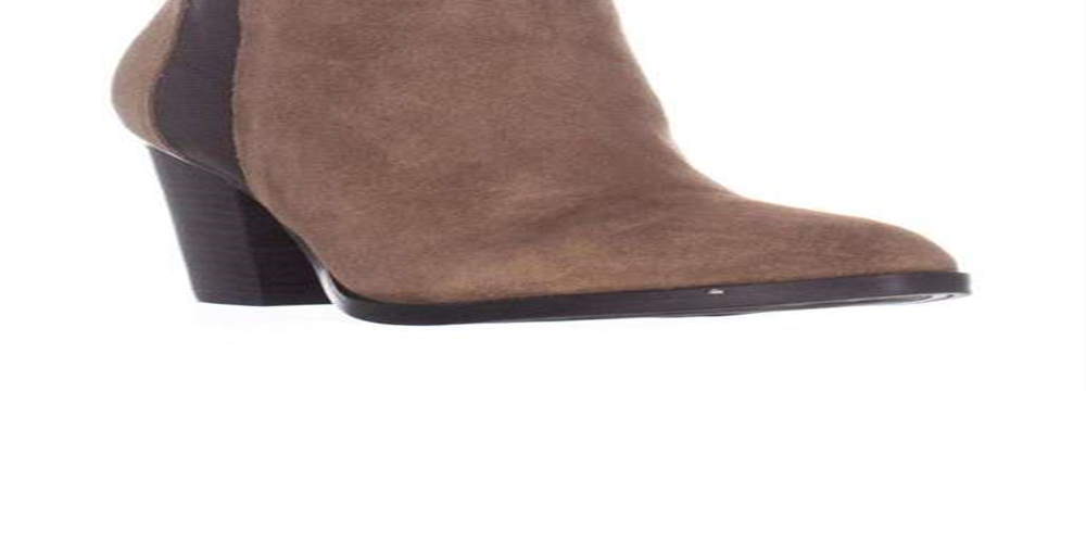 Tommy Hilfiger Women's Regise Leather Almond Toe Ankle Fashion Boot Brown Size 7M