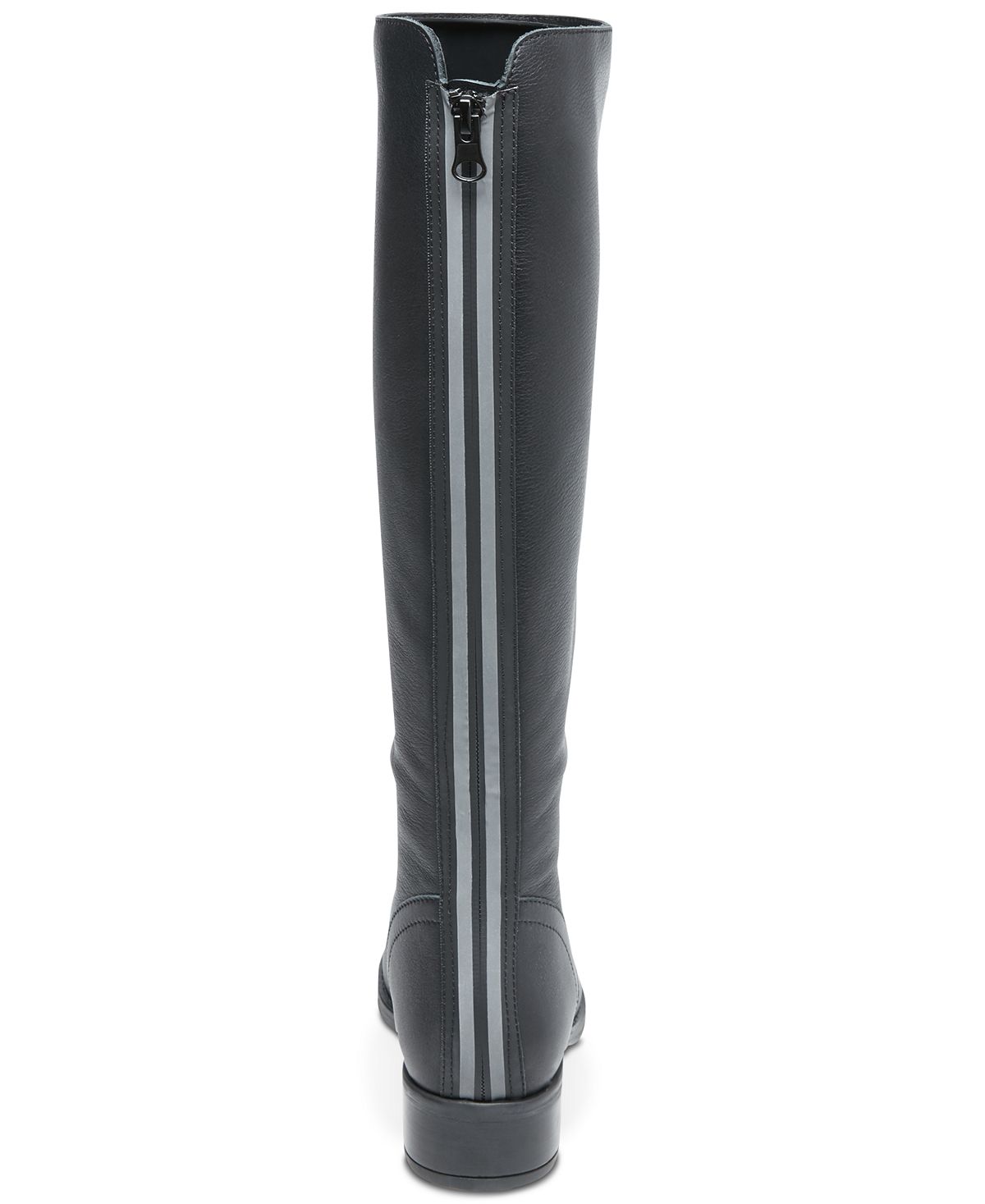 Steve Madden Women's Jasper Leather Almond Toe Knee High Black Size 10 M