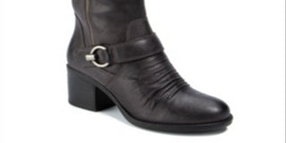 BareTraps Women's Wylla Casual Round Toe Mid Calf Boots Gray Size 9.5 M