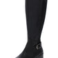 Alfani Womens Kallumm Wide Calf Faux Leather Riding Boots Black 7 M
