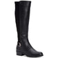 Alfani Womens Kallumm Wide Calf Faux Leather Riding Boots Black 7 M