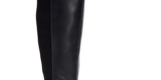 Alfani Womens Kallumm Wide Calf Faux Leather Riding Boots Black 7 M