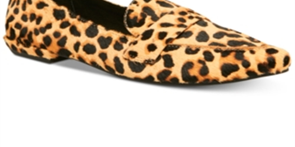 Steve Madden Women's Leopard Print Carver Loafer Brown Size 6 M