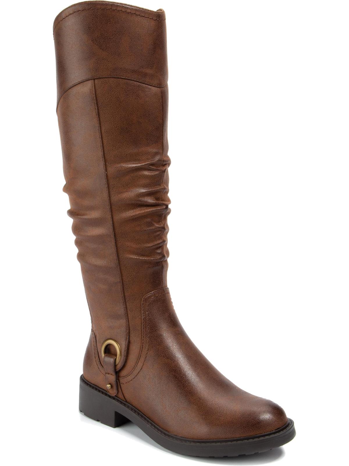 Baretraps Womens Chaya Tall Block Heel Knee-High Boots Brown Size 10 M