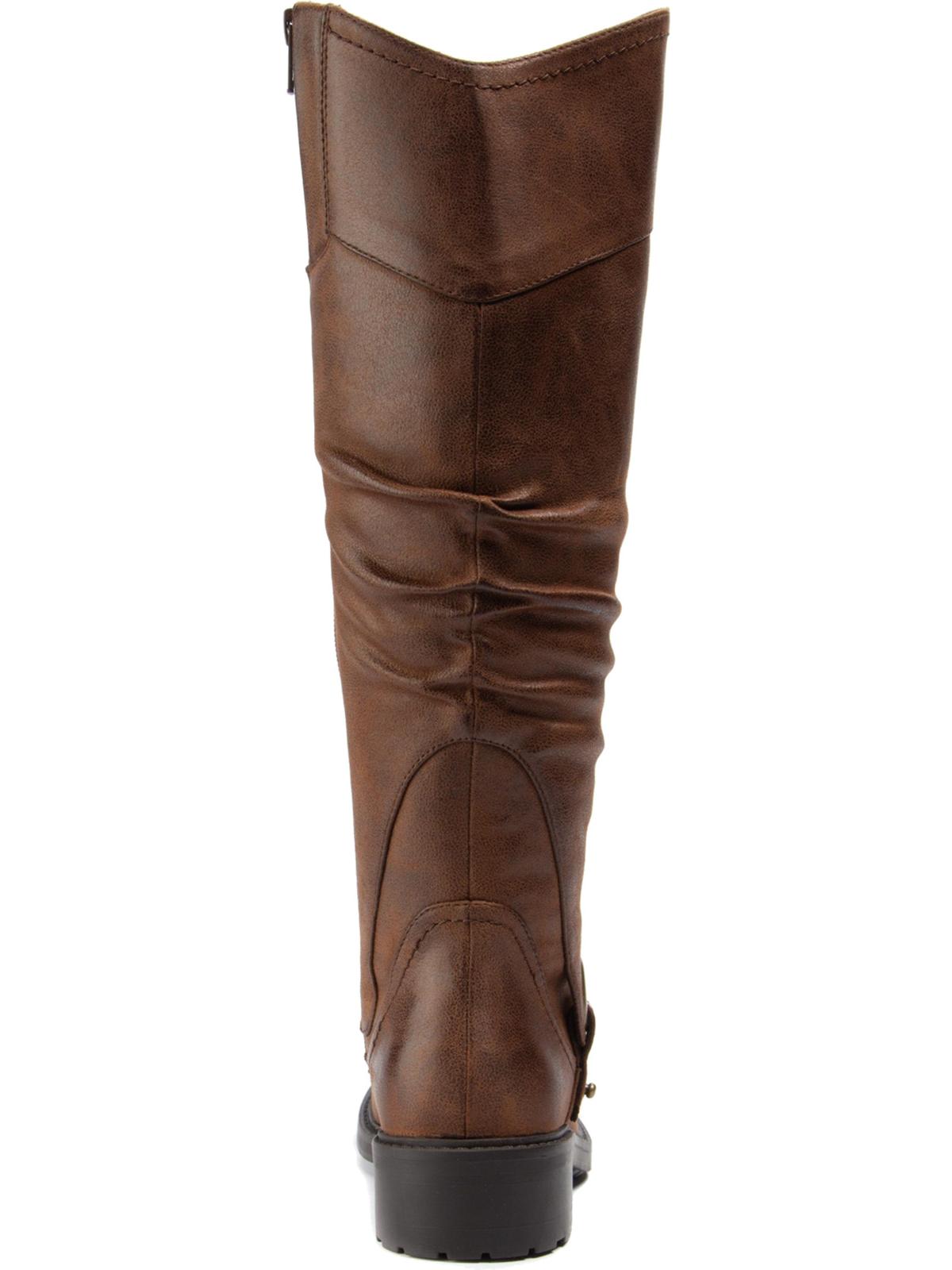 Baretraps Womens Chaya Tall Block Heel Knee-High Boots Brown Size 10 M