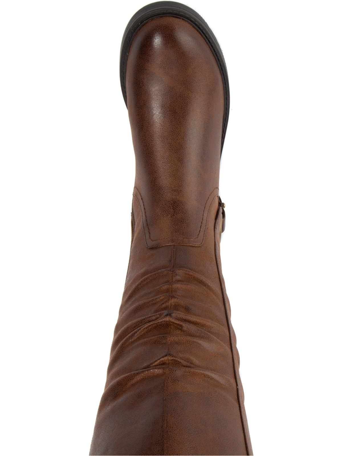 Baretraps Womens Chaya Tall Block Heel Knee-High Boots Brown Size 10 M