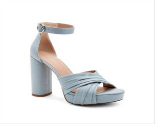 BCBGeneration Women's Flora Heeled Sandal Gray Size 10 M